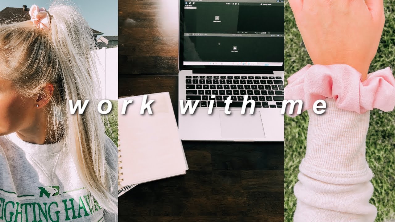 work day in my life: new scrunchie shop + how I edit my vids