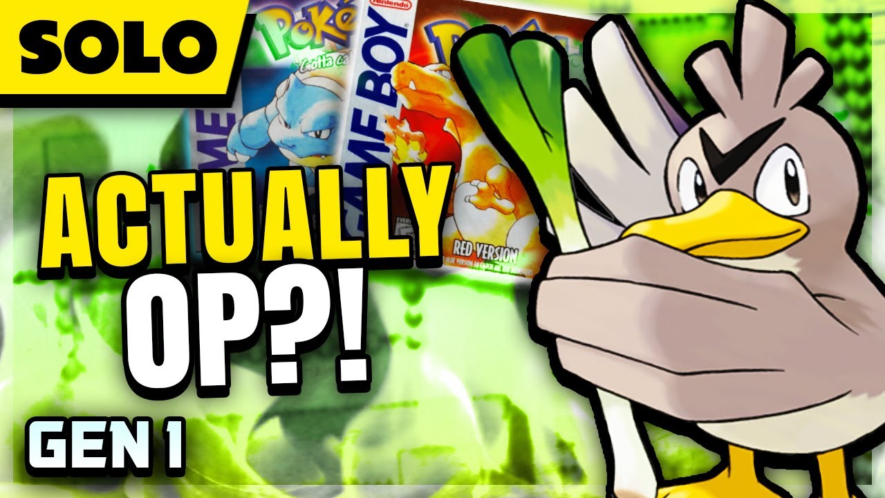 How Fast Can You Beat Pokémon Red/Blue With Just A Farfetch'd??