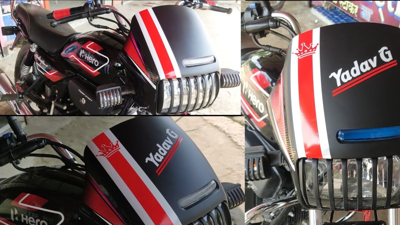 New Splendor Plus Xtec Ke Full Visor Modified ll #dasartsolution #bikemodified #modified