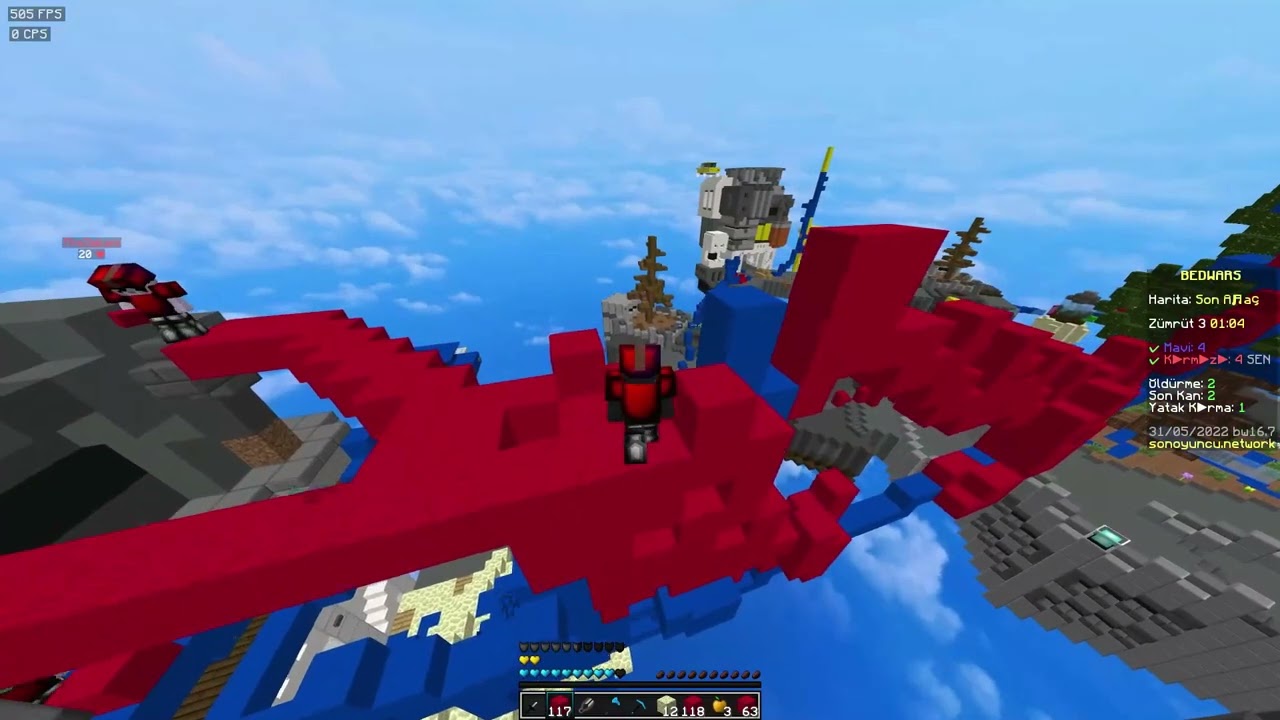 🏆 Emperial 3-1 Paradise - Sonoyuncu bedwars klan savaşları