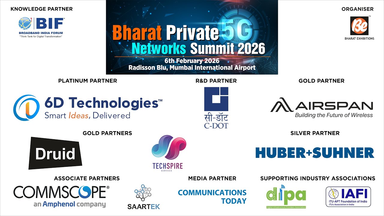 Bharat Private 5G Networks Summit 2026 - 6 February 2026