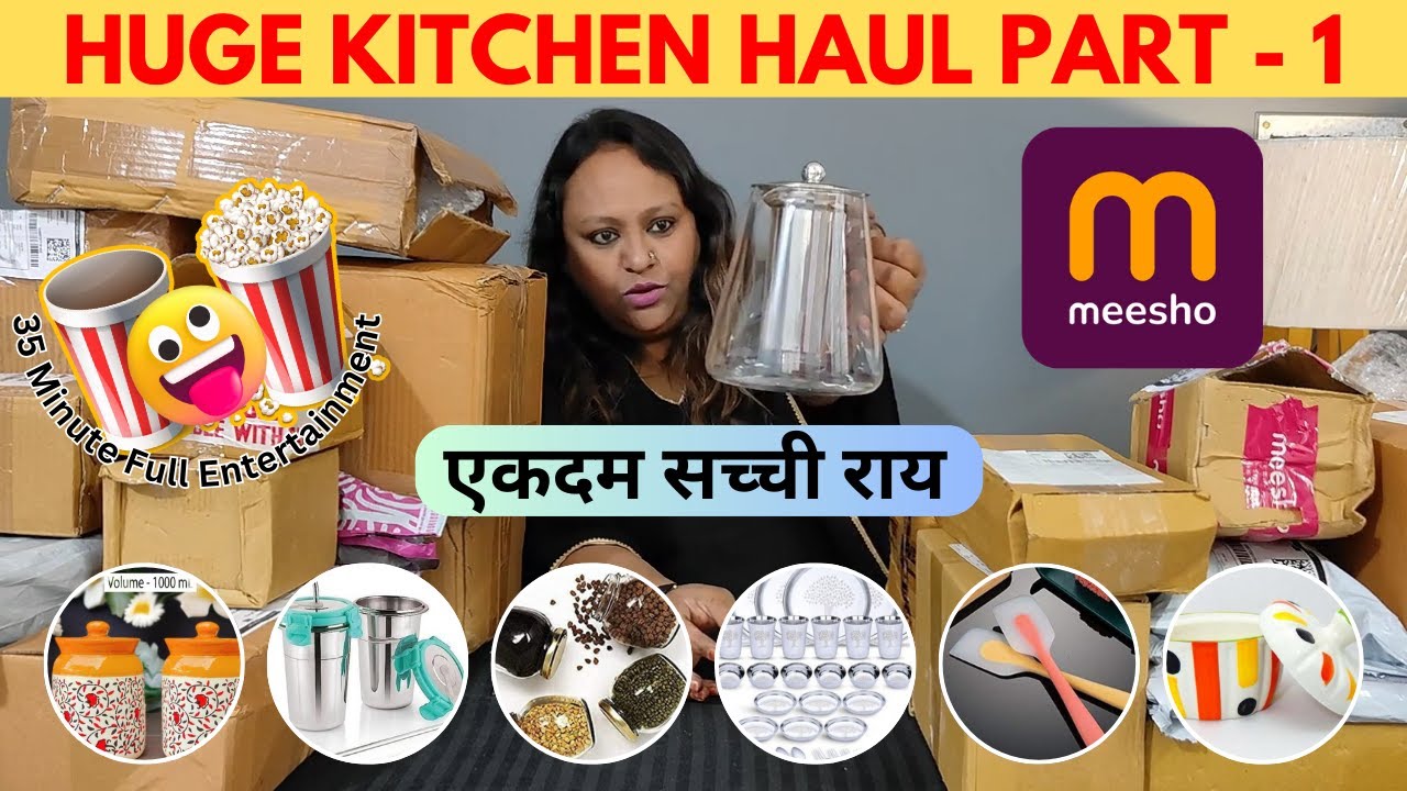 Meesho Kitchen Haul Part 1 | Meesho Home Decor & Random Finds Also | Honest Review #meeshohaul