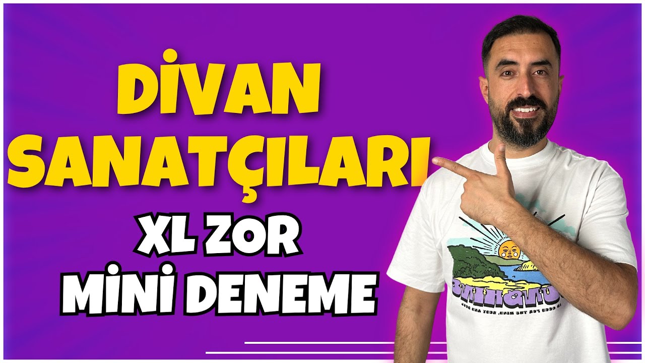 DİVAN SANATÇILARI FULL TEKRAR SORU ÇÖZÜMÜ / MİNİ DENEME | AYT EDEBİYAT 2025
