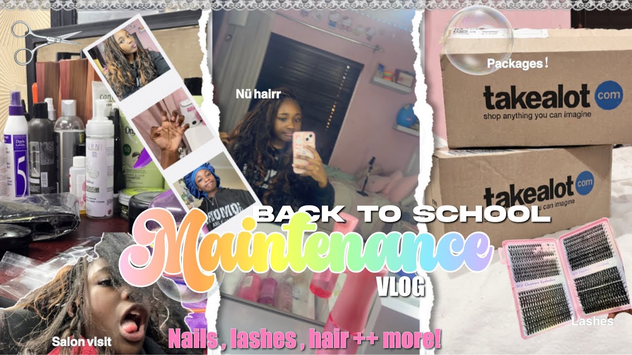 Влог: готовимся к школе!💋📓✂️ | волосы, ногти, ресницы и другое!!