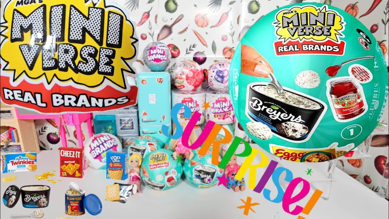 MINIVERSE REAL BRANDS NEW ,Barbie Dolls  Unboxing MiniFood