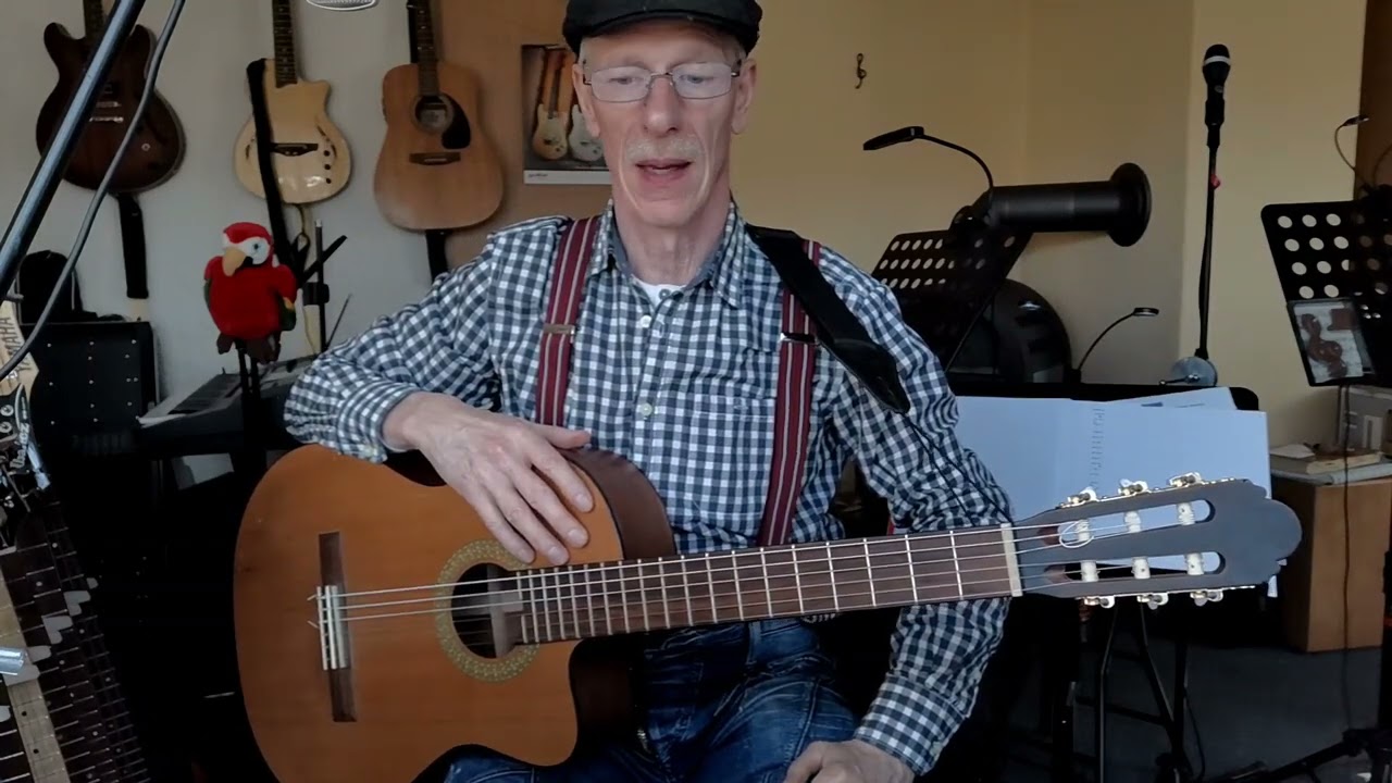 Fridolin 1 - Greensleeves - Melodiestimme für Gitarre - Hier mit Sticks und Plektrum