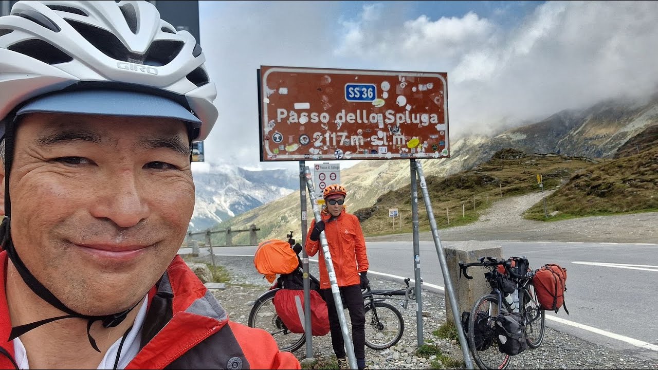 Fietstocht Alpen 2025 Van Campodolcino Italië over de Splügenpass naar Thusis Zwitserland