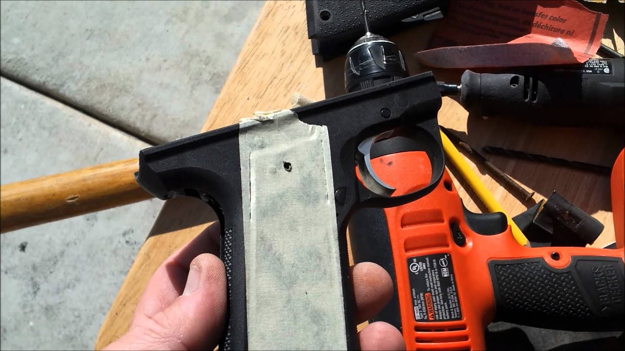 Ruger MKIII 22/45 grip mod.wmv