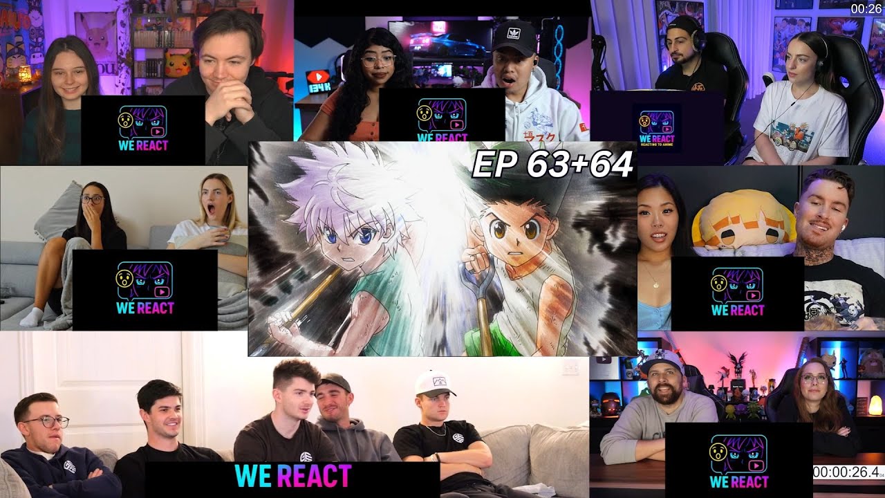 Hunter x Hunter Episode 63-64 | Reaction Mashup