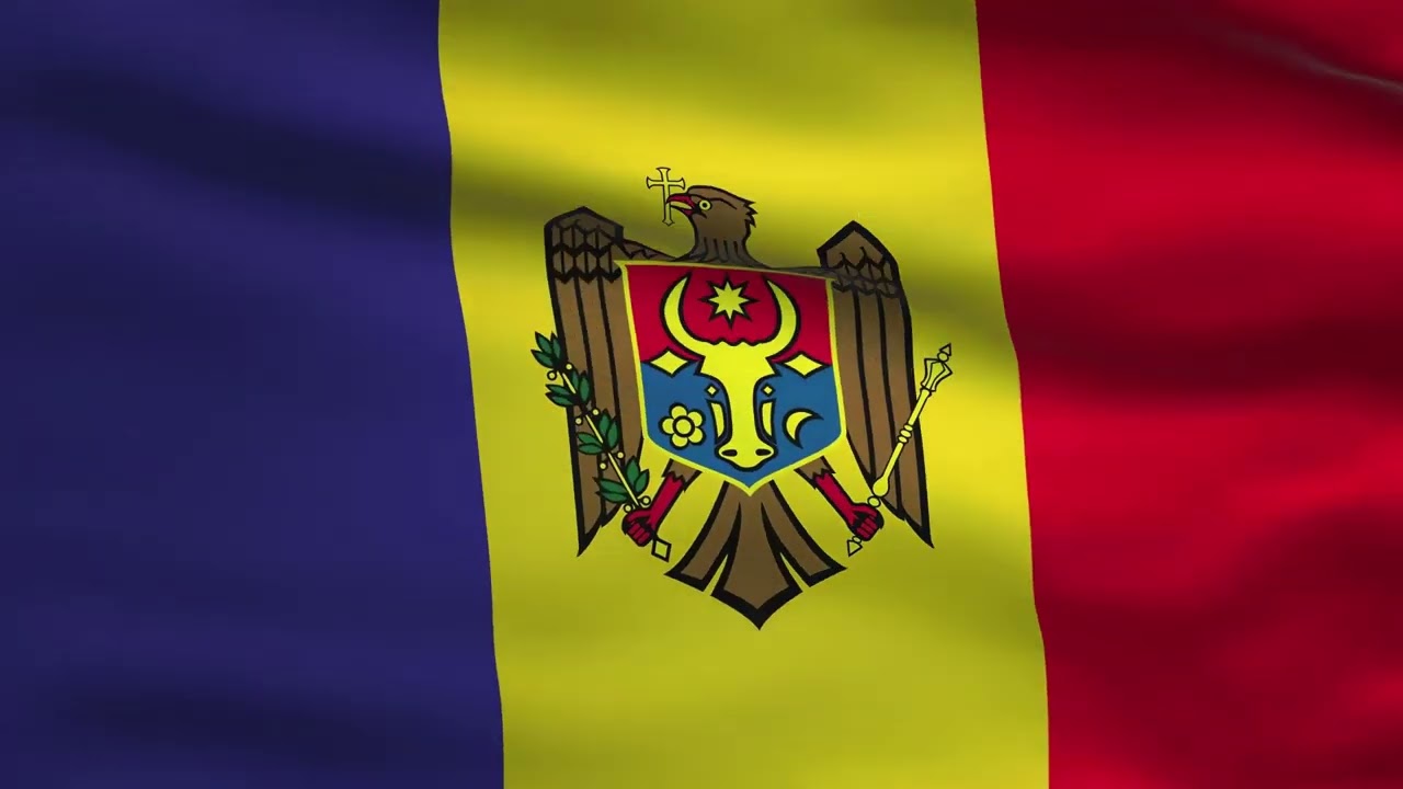 Moldovan Flag Waving For Hour Plus