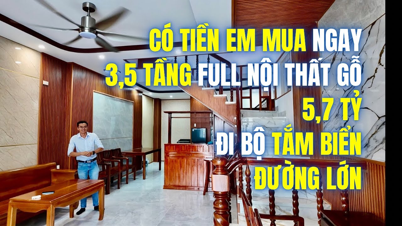 Chỉ Biết Ước CÓ TIỀN MUA NGAY Nhà 3,5 Tầng ĐI BỘ TẮM BIỂN Đường NHỰA TO Gần CHỢ Gần BIỂN Nha Trang