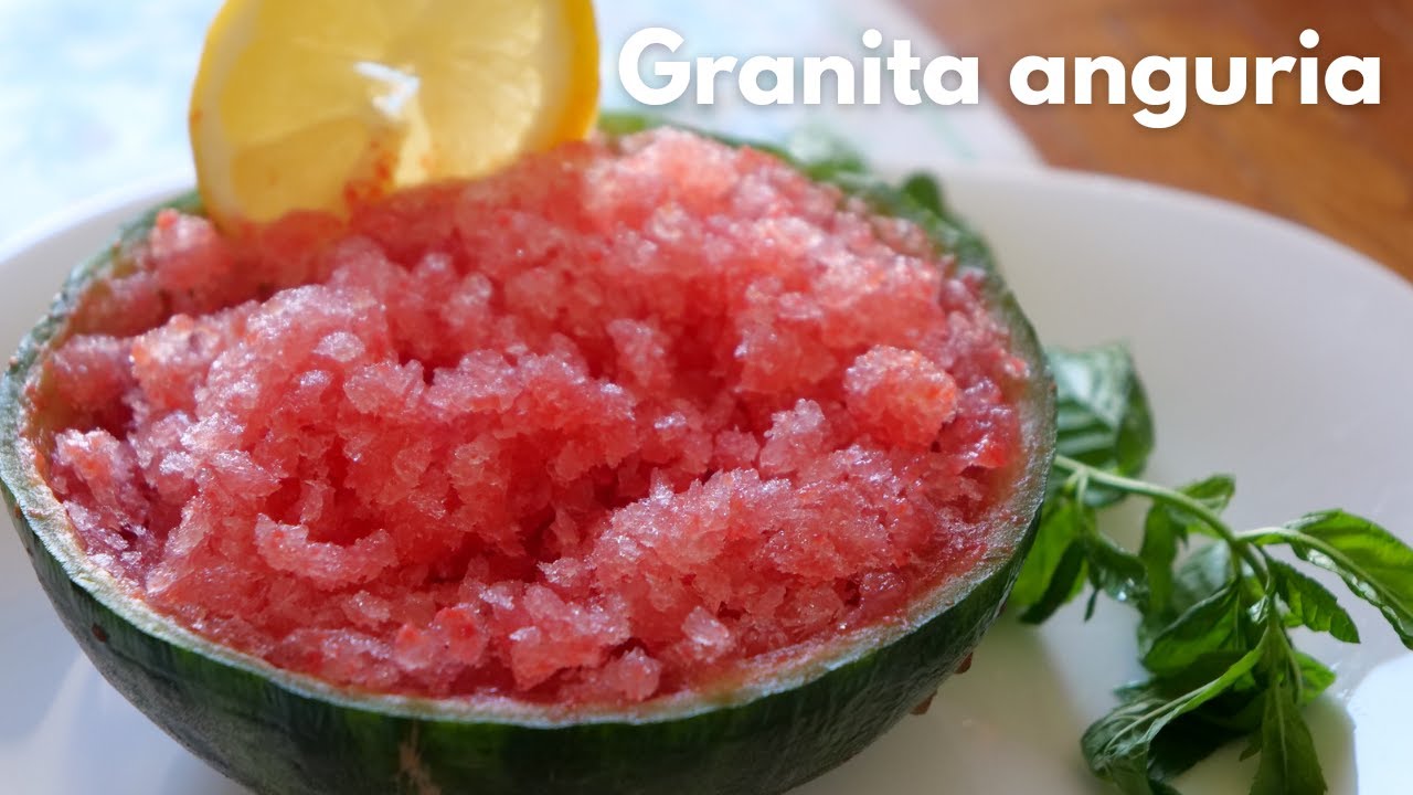 AVETE MAI FATTO LA GRANITA ALL' ANGURIA | ECCOLA QUA | RICETTA FACILE E VELOCE