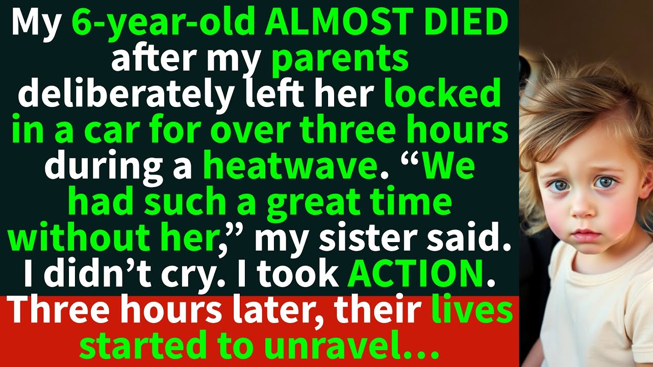 My 6-year-old ALMOST DIED after my parents deliberately left her locked in a car for over 3 hours.