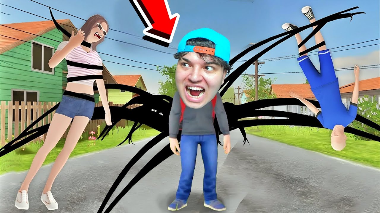 USEI O MONSTRO DAS BACKROOMS PRA ATACAR MEUS AMIGOS!! (SCHOOLBOY RUNAWAY)