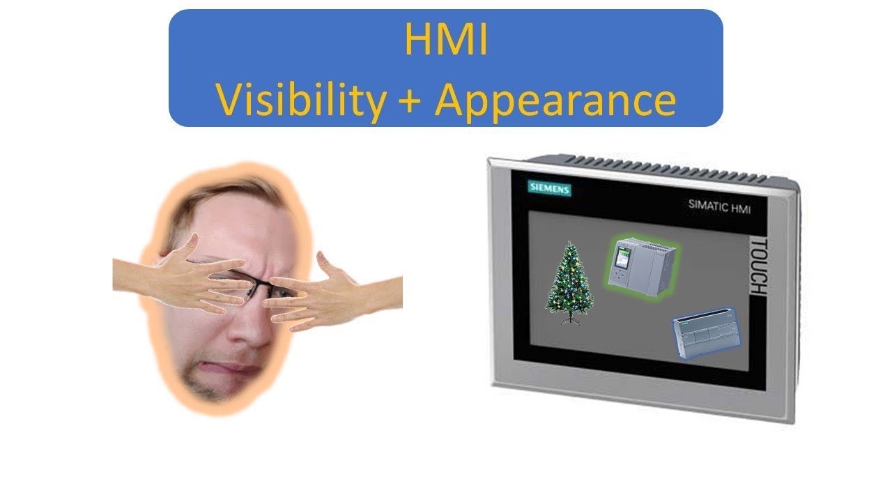 Портал TIA: видимость и внешний вид HMI