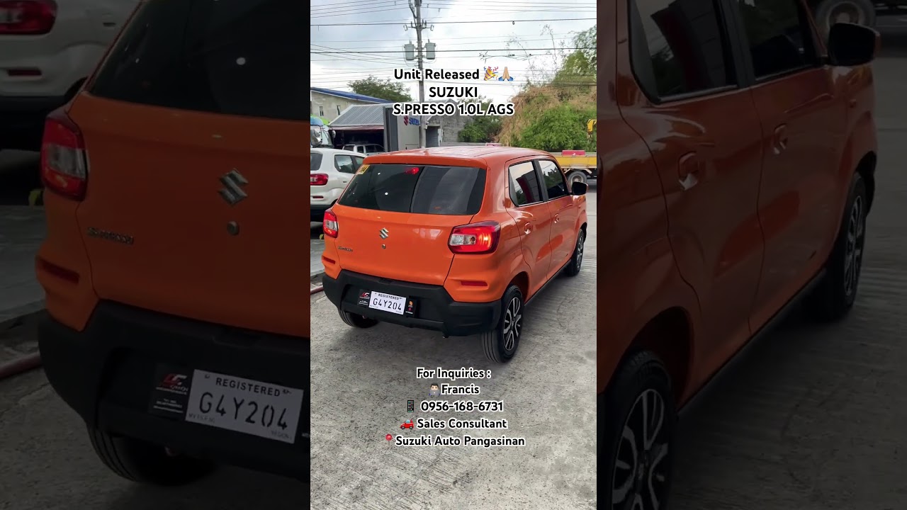 UNIT RELEASED | 2024 SUZUKI S.PRESSO 1.0L AGS | SIZZLE ORANGE