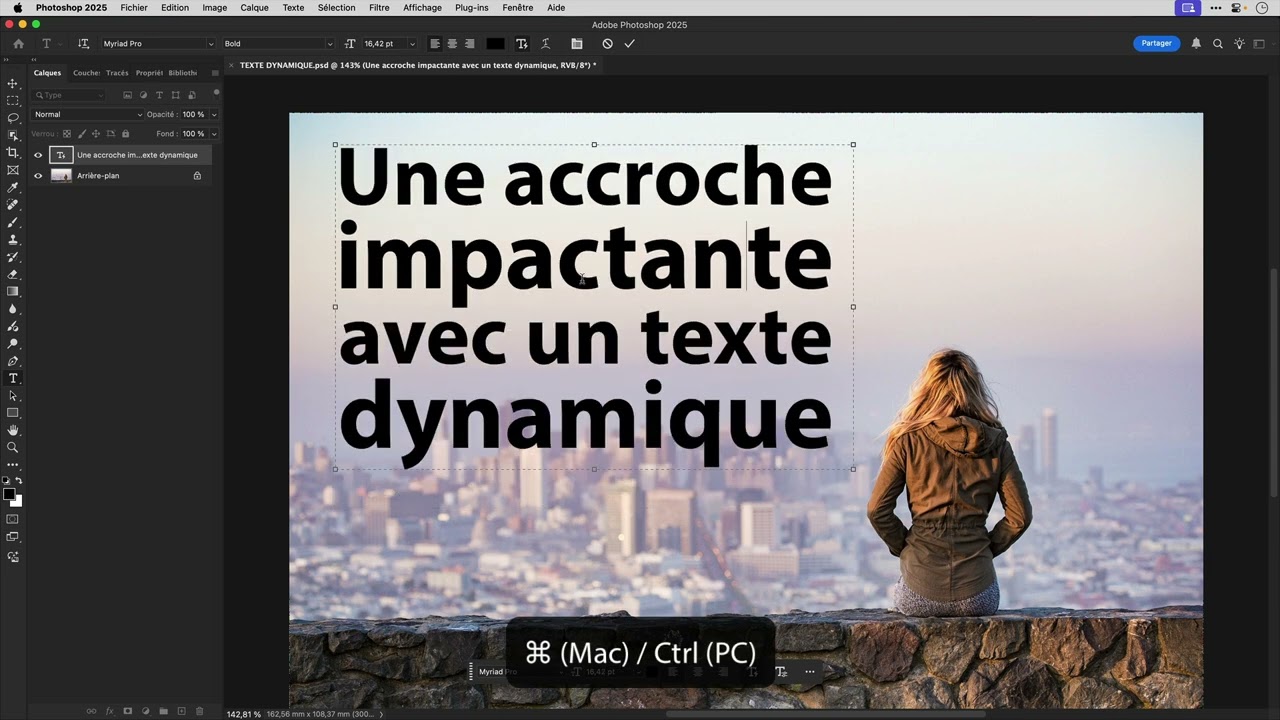 Texte dynamique avec Photoshop