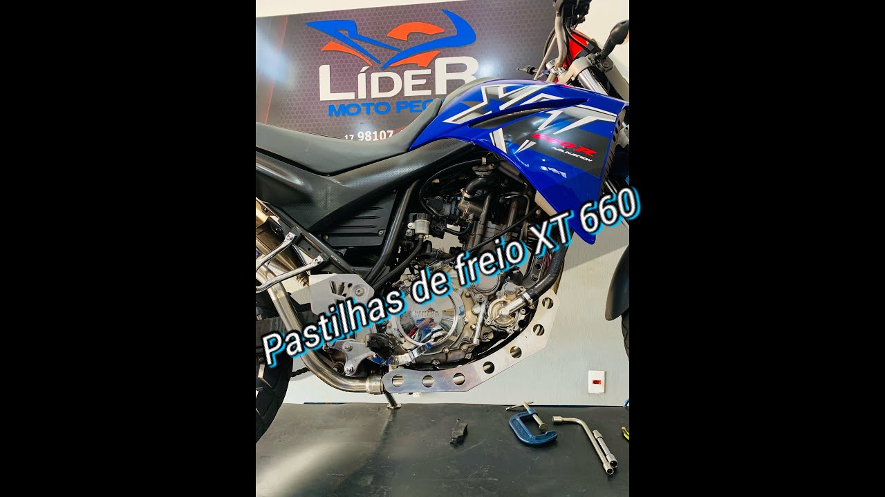 Como trocar as pastilhas de freio da Moto  XT 660 #xt660 #yamahamotors #meiota