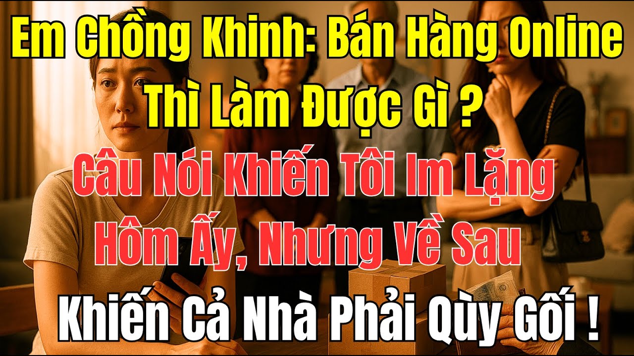Câu Chuyện Gia Đình: Em Chồng Giàu Khinh Tôi Bán Online – Khi Cần Tiền Chữa Bệnh, Cả Nhà Cầu Xin