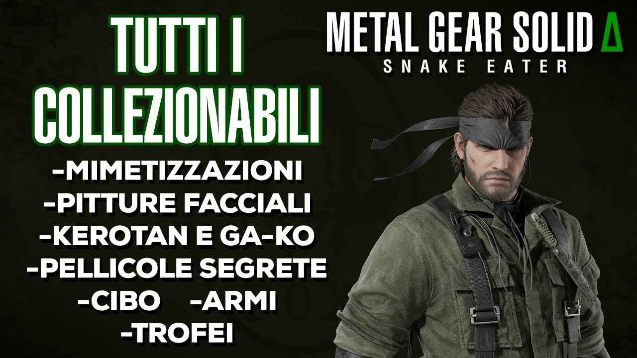 METAL GEAR SOLID &Delta; DELTA (ITA) - TUTTI I COLLEZIONABILI