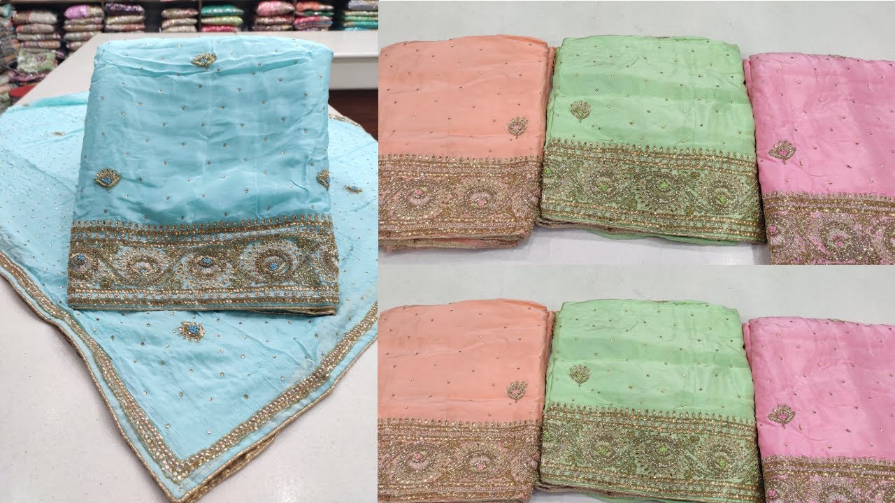 Wedding Hand Work Suit With Heavy Dupatta|Joginder Cloth House