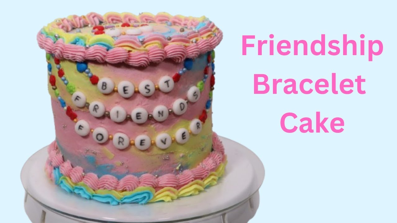 Friendship Bracelet Cake