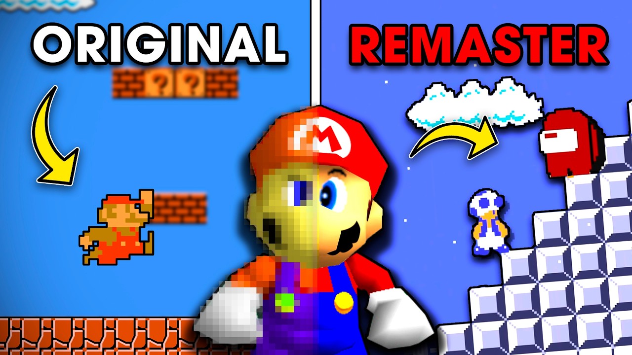 As&iacute; es la REMASTERIZACI&Oacute;N del PRIMER SUPER MARIO BROS