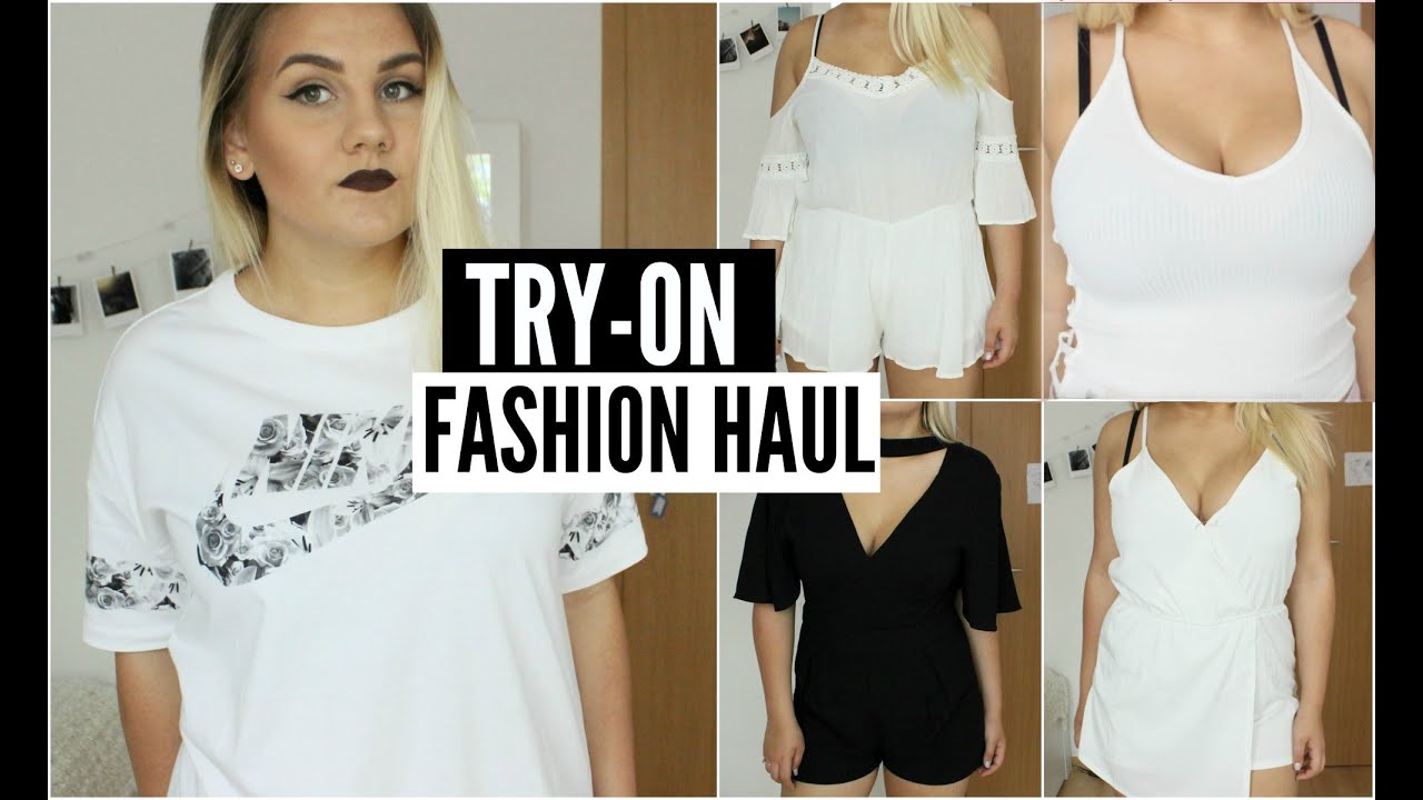 TRY ON FASHION HAUL 2016 - Asos, Nike, Loavies, Gina Tricot &'