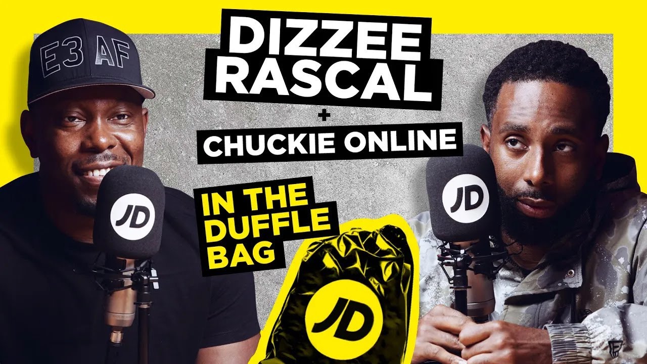 DIZZEE RASCAL GETS A LOT OFF HIS CHEST IN RARE PODCAST APPEARANCE | JD IN THE DUFFLE BAG W/ CHUCKIE