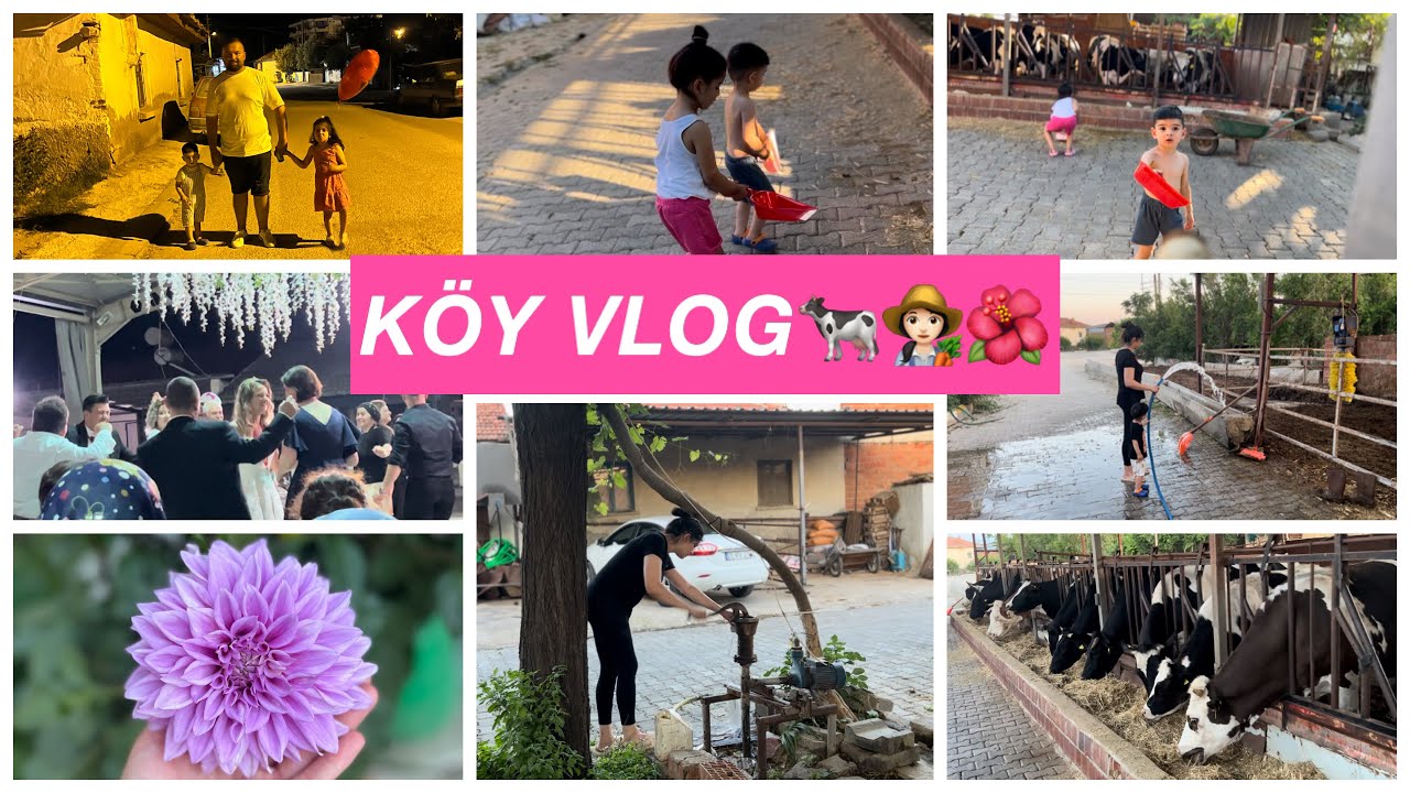 KÖY VLOG 🐄🪰🌺 | iLK iKi GÜNÜMÜZ 👩‍🌾👩‍👧‍👦 | Çocuklarla Köy Hayatı 🥰 | İLKNUR YALÇIN