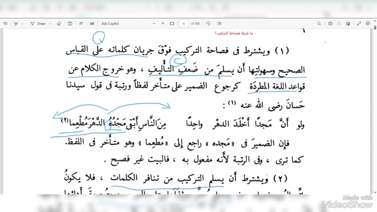 الفصاحة (شرح البلاغة الواضحة الدرس الأول)