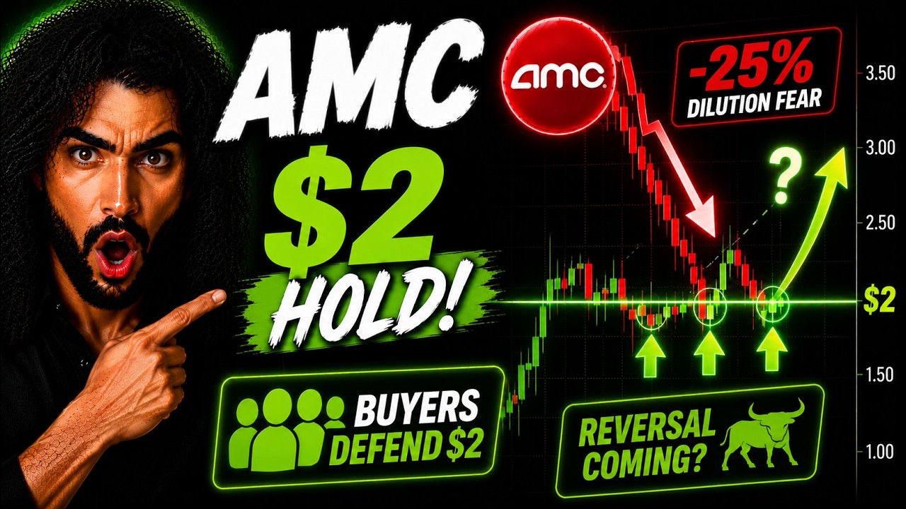 🚨 AMC удержала $2 после обвала&hellip; Ждать ли мощный разворот?