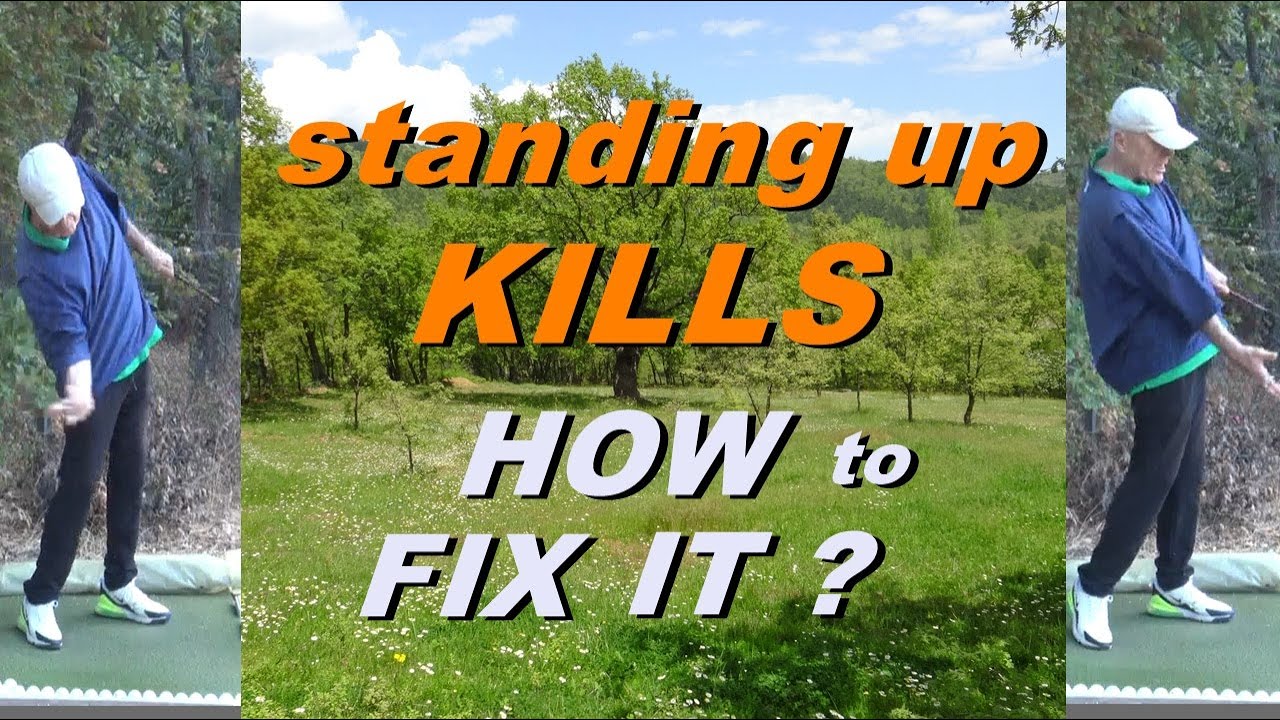( in downswing ) ( STANDING UP KILLS ) ( HOW TO FIX IT ? ) #golf #golfswing ( 2025)