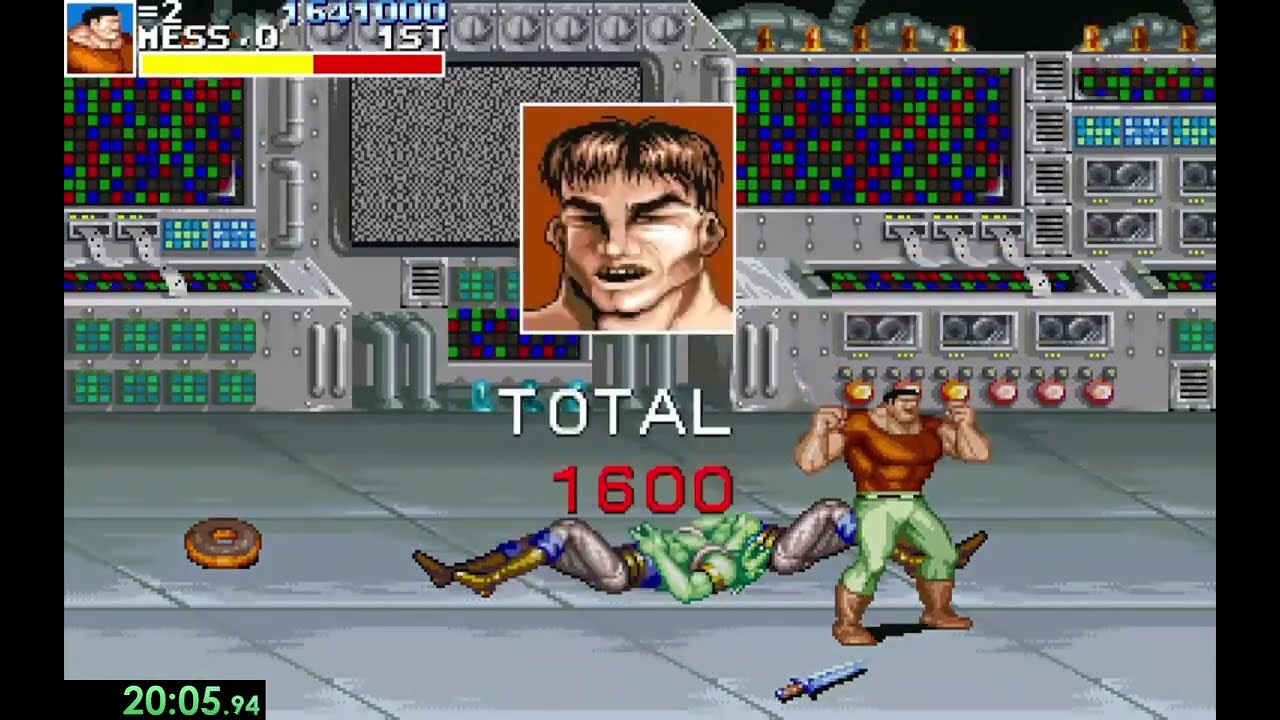 Cadillacs and Dinosaurs Speedrun 1cc time 25:02  / 1 Player Mess no turbo