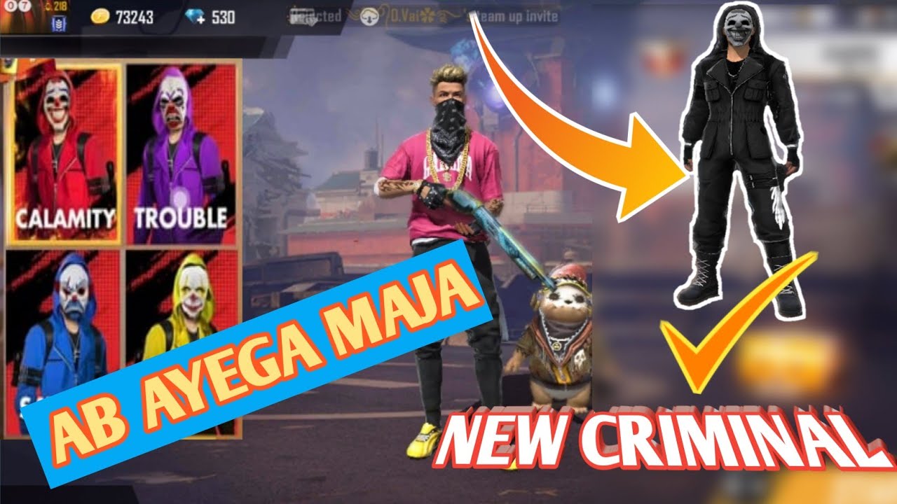 Upcoming New Criminal Bundle In Free Fire || Black Criminal ||