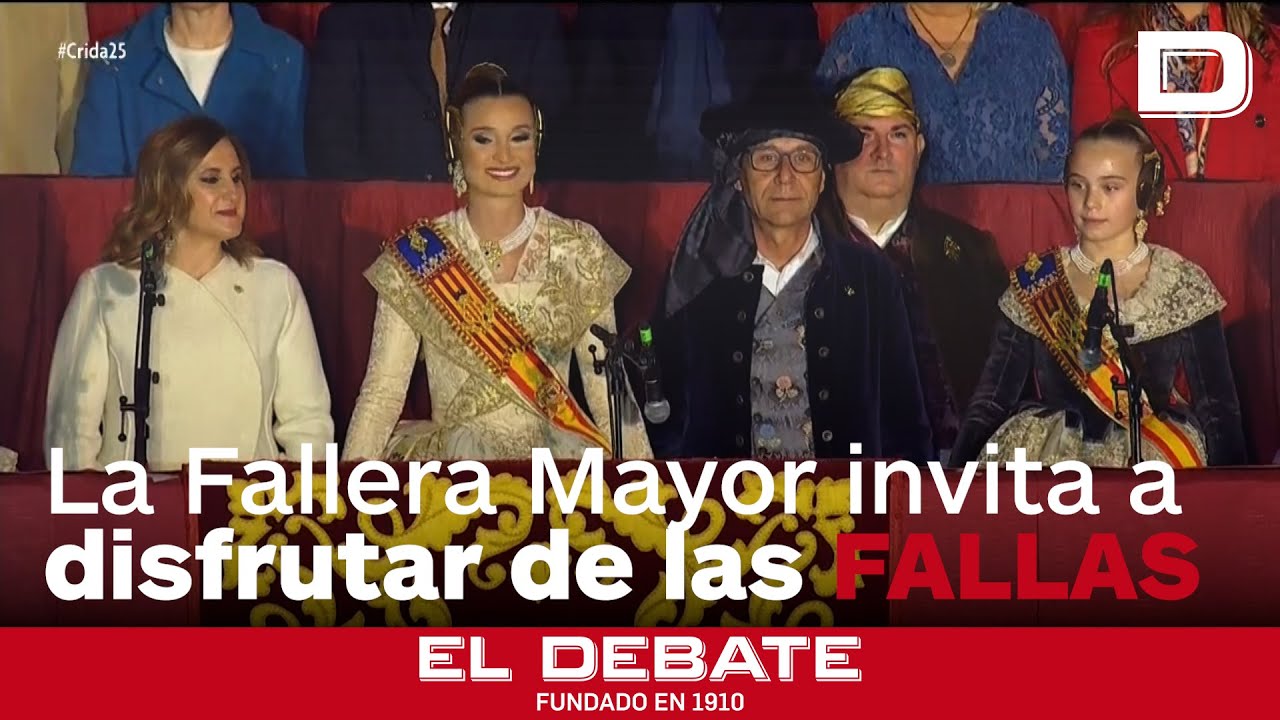 La Fallera Mayor anima a vivir las Fallas en Valencia, destacando su espíritu solidario y festivo