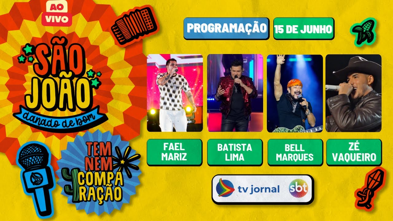 SÃO JOÃO DE CARUARU AO VIVO: Shows de Fael Mariz, Batista Lima, Bell Marques e Zé Vaqueiro 15.06