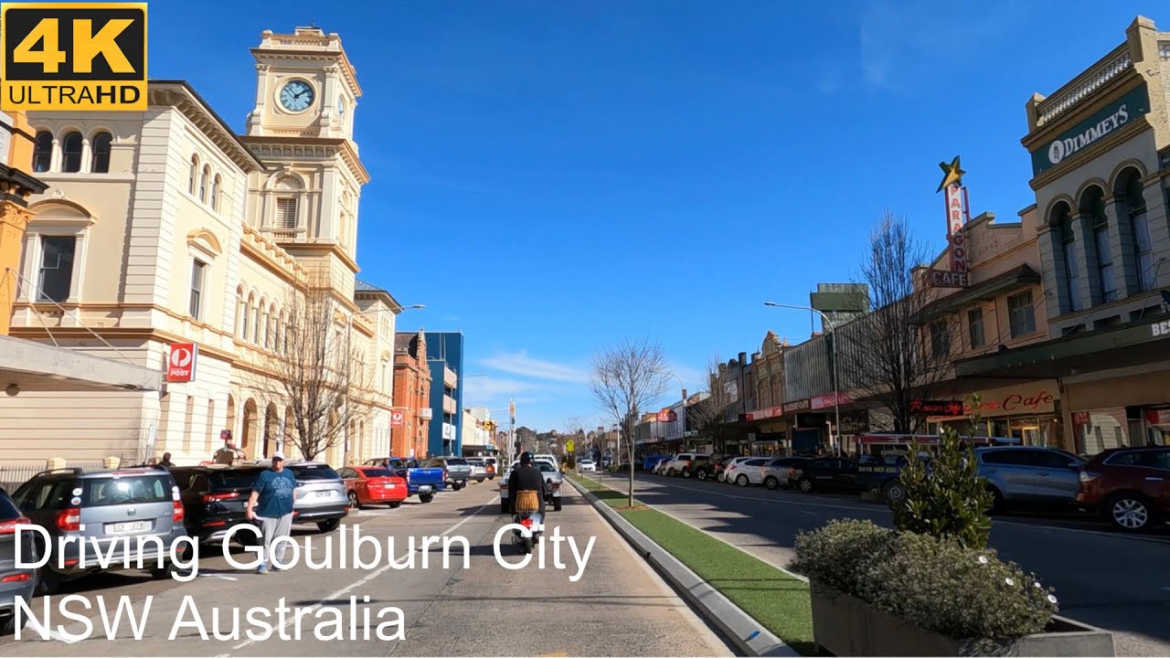 Driving Goulburn City | NSW Australia | 4K UHD