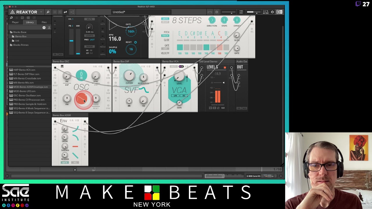 04-07-2021 Reaktor 6 Blocks Sequencer