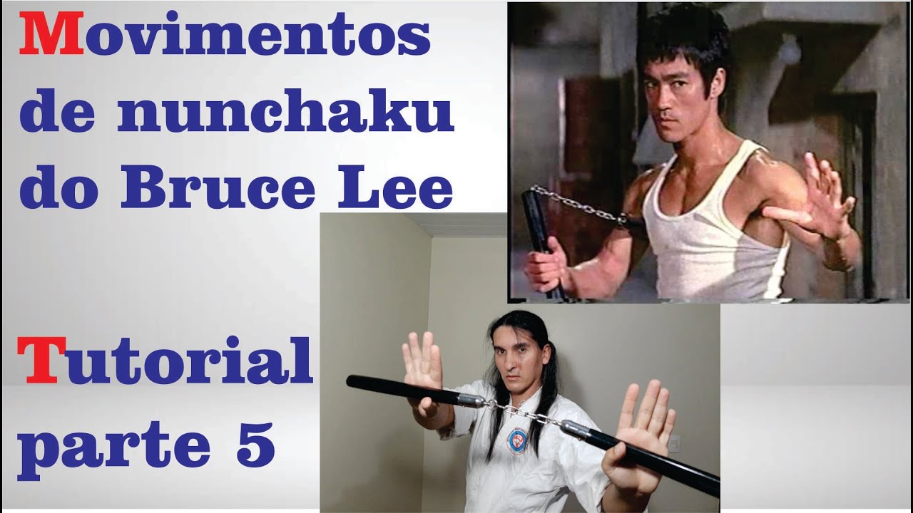 Tutorial manejo de nunchaku | Parte 5 | Cinco movimentos de nunchaku do Bruce Lee | Canal do Leandro