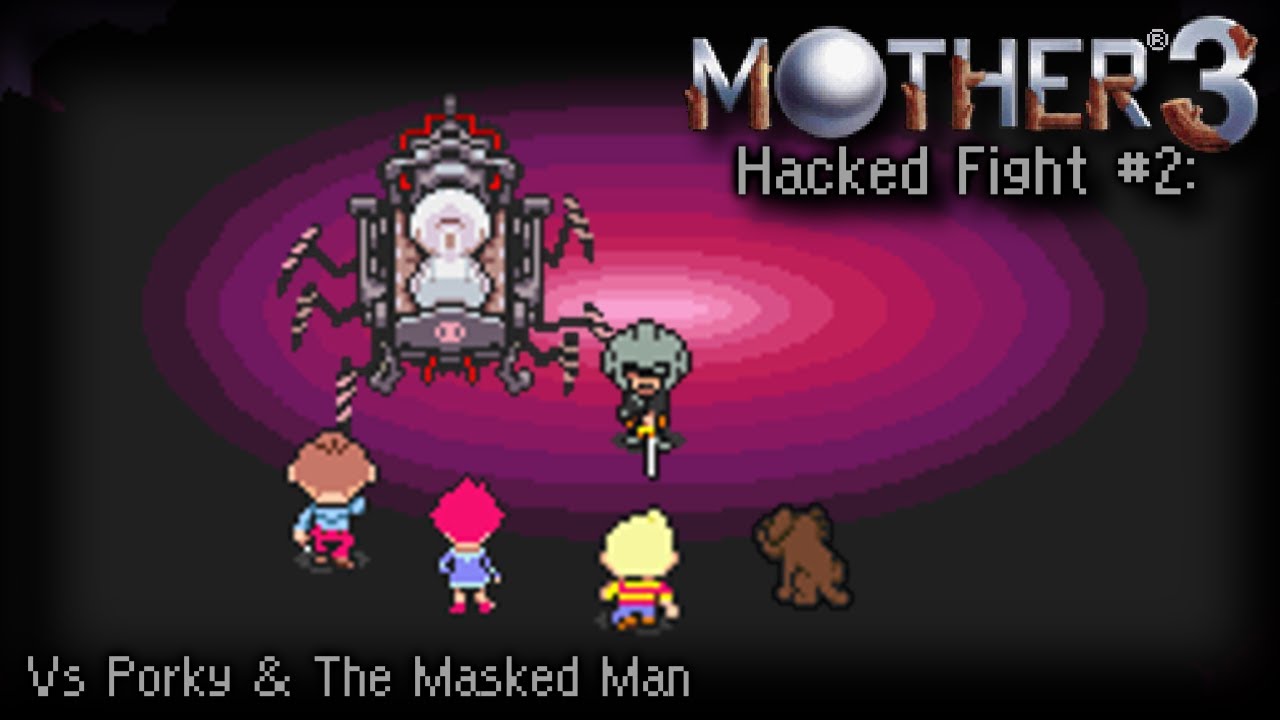 Earthbound 2/Mother 3 - [Hacked Fights #2]: Vs Porky & The Masked Man