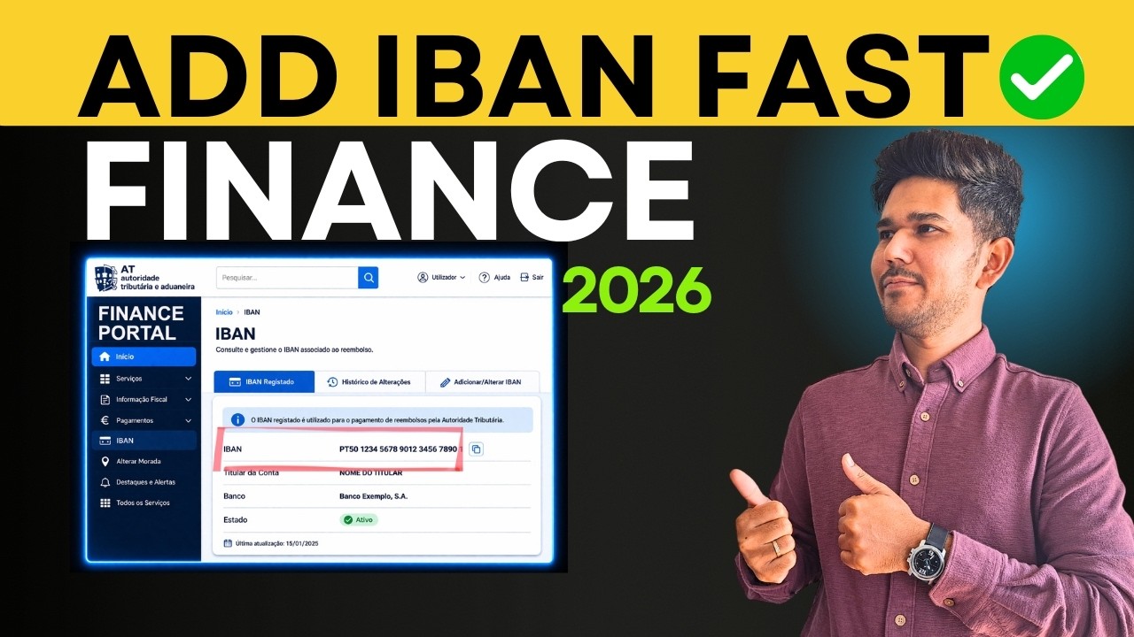 How To Add Bank Account Number In Finance Portal Portugal | Add Bank Account In Finance