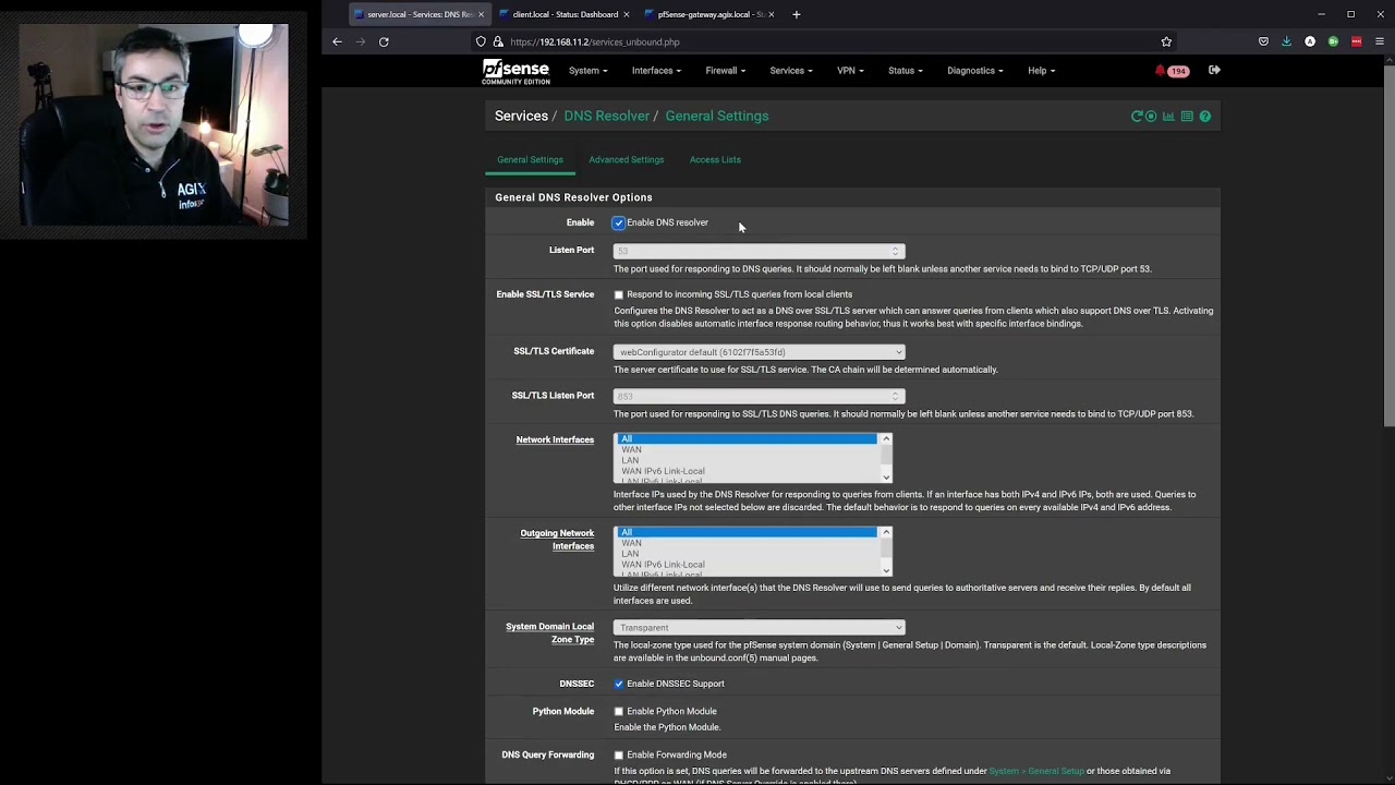 Learn to Configure DNS services on pfSense 21.x