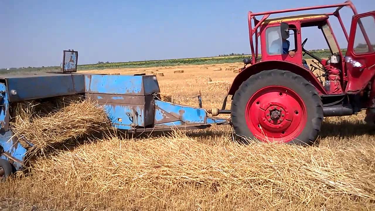 MTZ 50 Bálázás