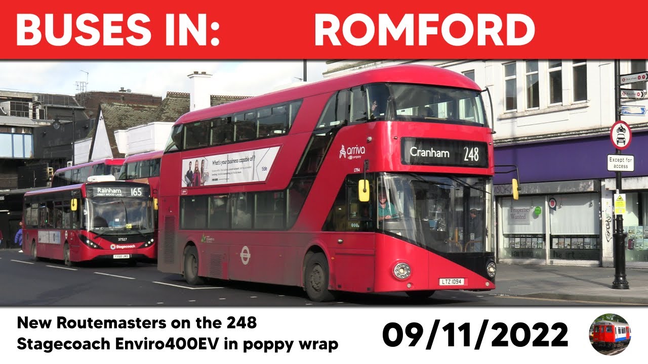 London buses in Romford 09/11/2022
