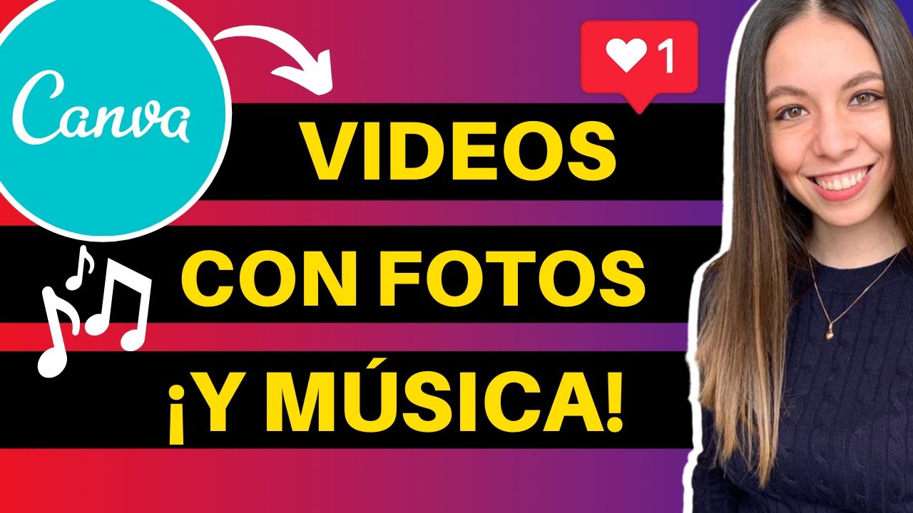 Como hacer VIDEOS EN CANVA con FOTOS y MUSICA 2021 ¡GRATIS!