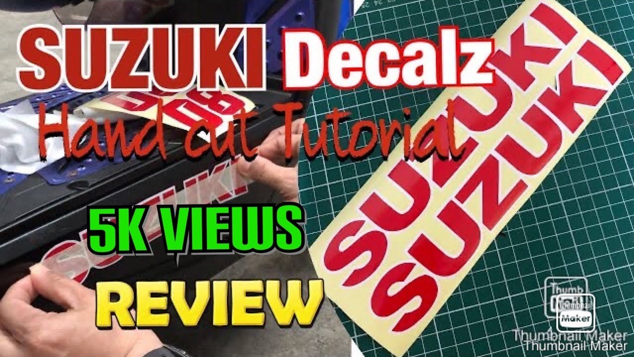 Suzuki Decals Hand Cut Tutorial