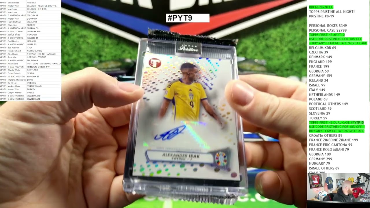 2024 Topps Pristine Road to UEFA Euro Soccer Hobby, 8 Box Pick your Team FULL CASE Break 