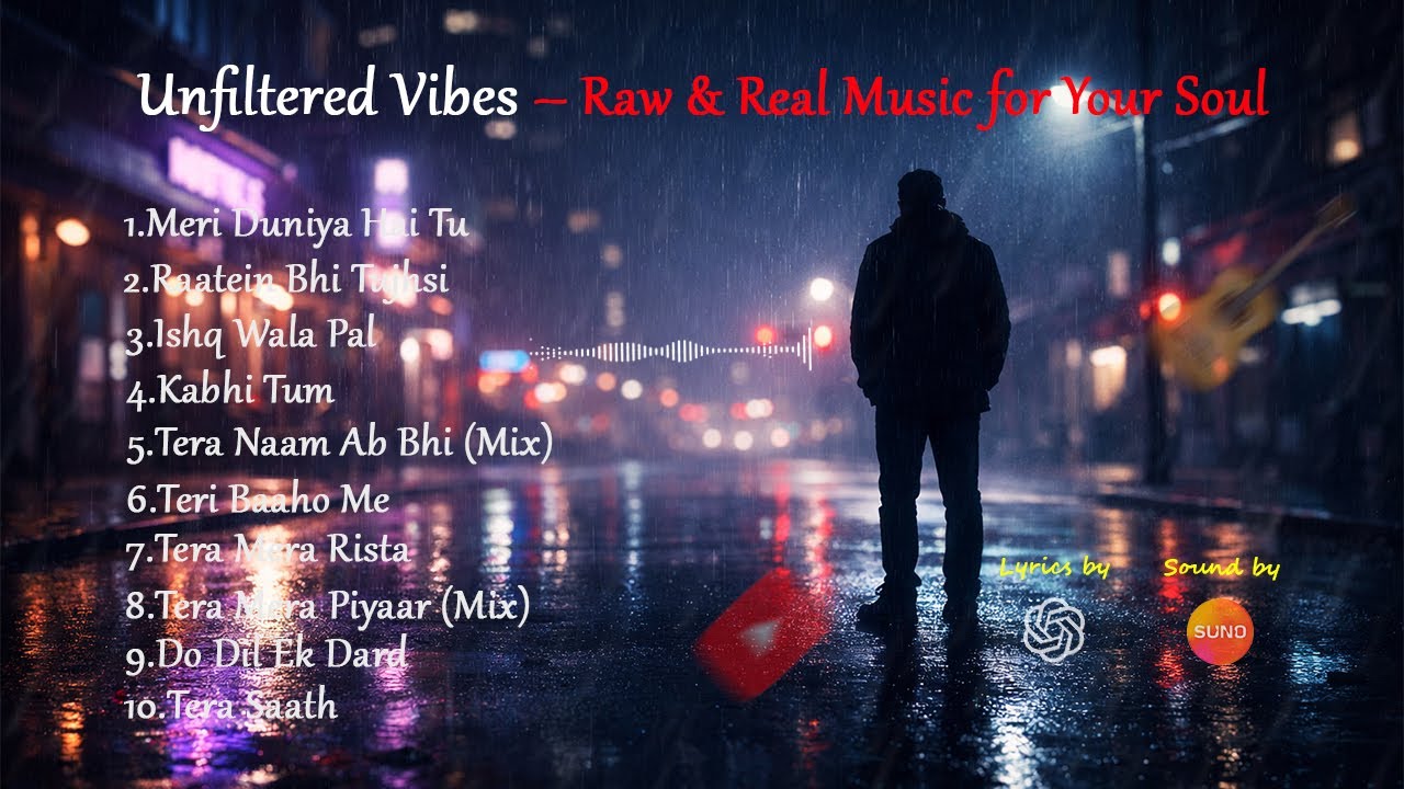 Unfiltered Vibes – Raw & Real Music for Your Soul | Official Music Playlist | Late Night Vibes