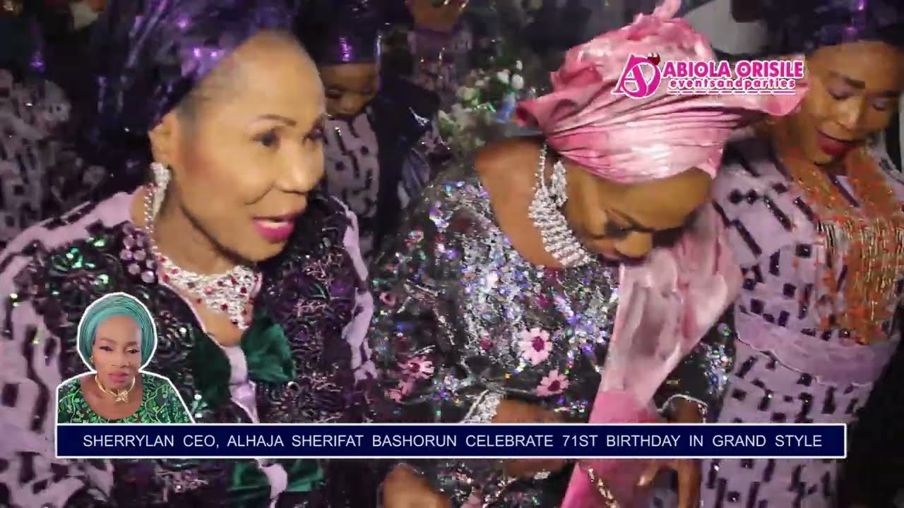 OVER 1000 LAGOS SOCIALITES STORM SHERRYLAN CEO, ALHAJA SHERIFAT BASHORUN  71ST BIRTHDAY PARTY